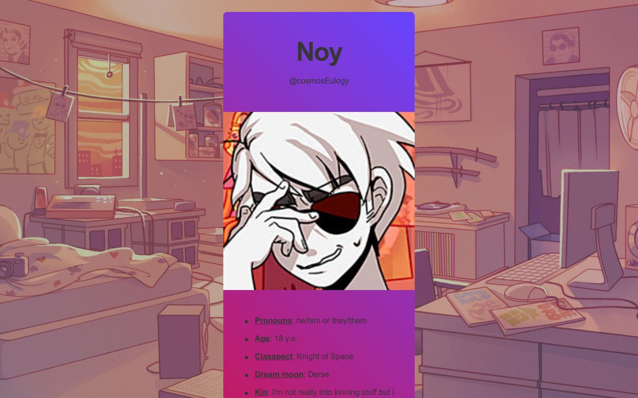 Carrd profile picture for @noy
